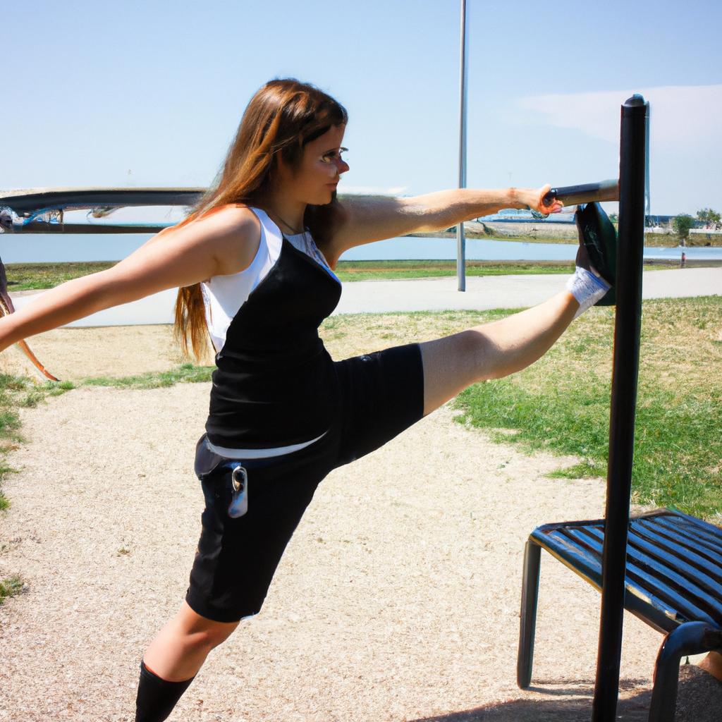 Person doing high-intensity exercises